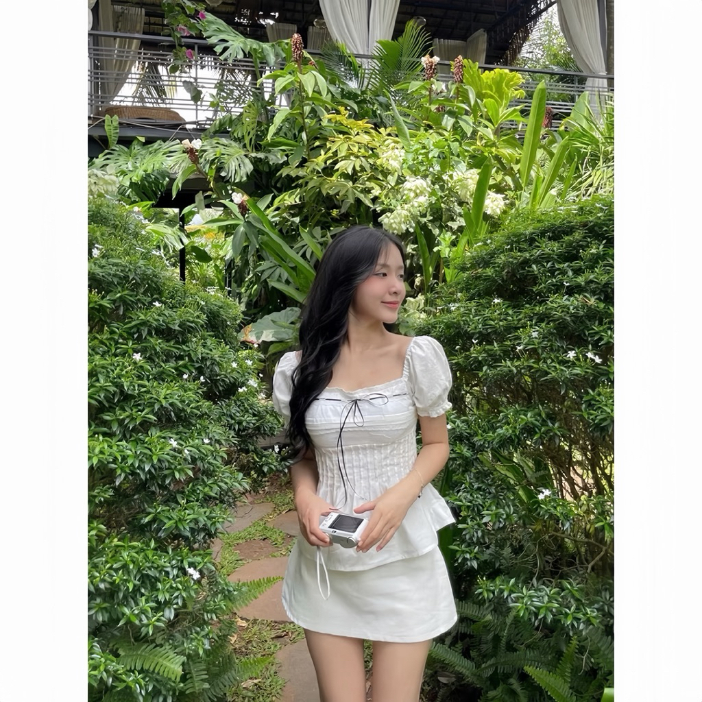 Lace Fit Babe – Áo Kiểu Ôm Viền Ren Có Mút Ngực Tôn Dáng A28 (Lazy Có Bigsize) | BigBuy360 - bigbuy360.vn