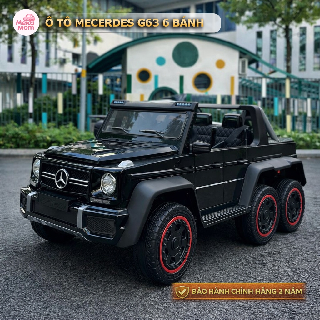 Ô Tô Điện Trẻ Em Mercedes G63 6 Bánh – Có Remote – Đèn LED – Bluetooth – Hàng Cao Cấp
