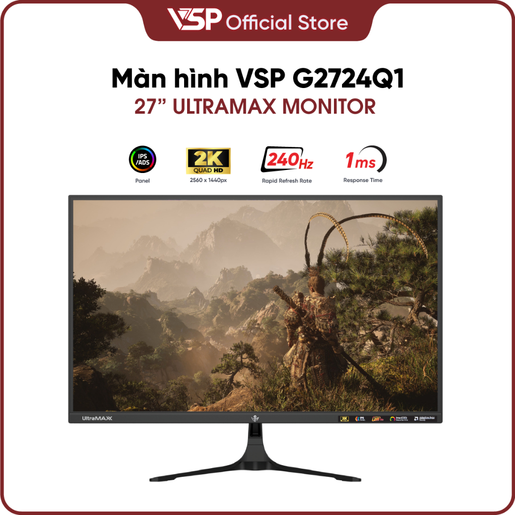 MÀN HÌNH VSP G2724Q1 - 2K/ IPS / 27 inch/ 240Hz/ 1ms