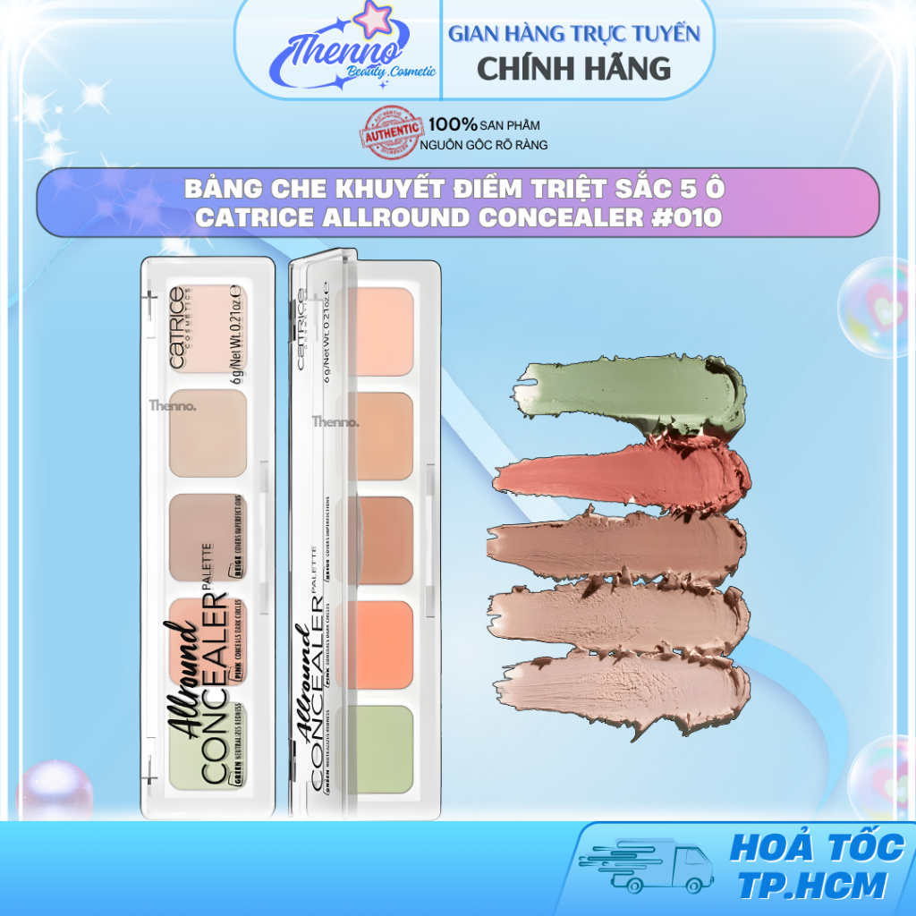 Bảng Che Khuyết Điểm Triệt Sắc 5 Ô Catrice Allround Concealer #010