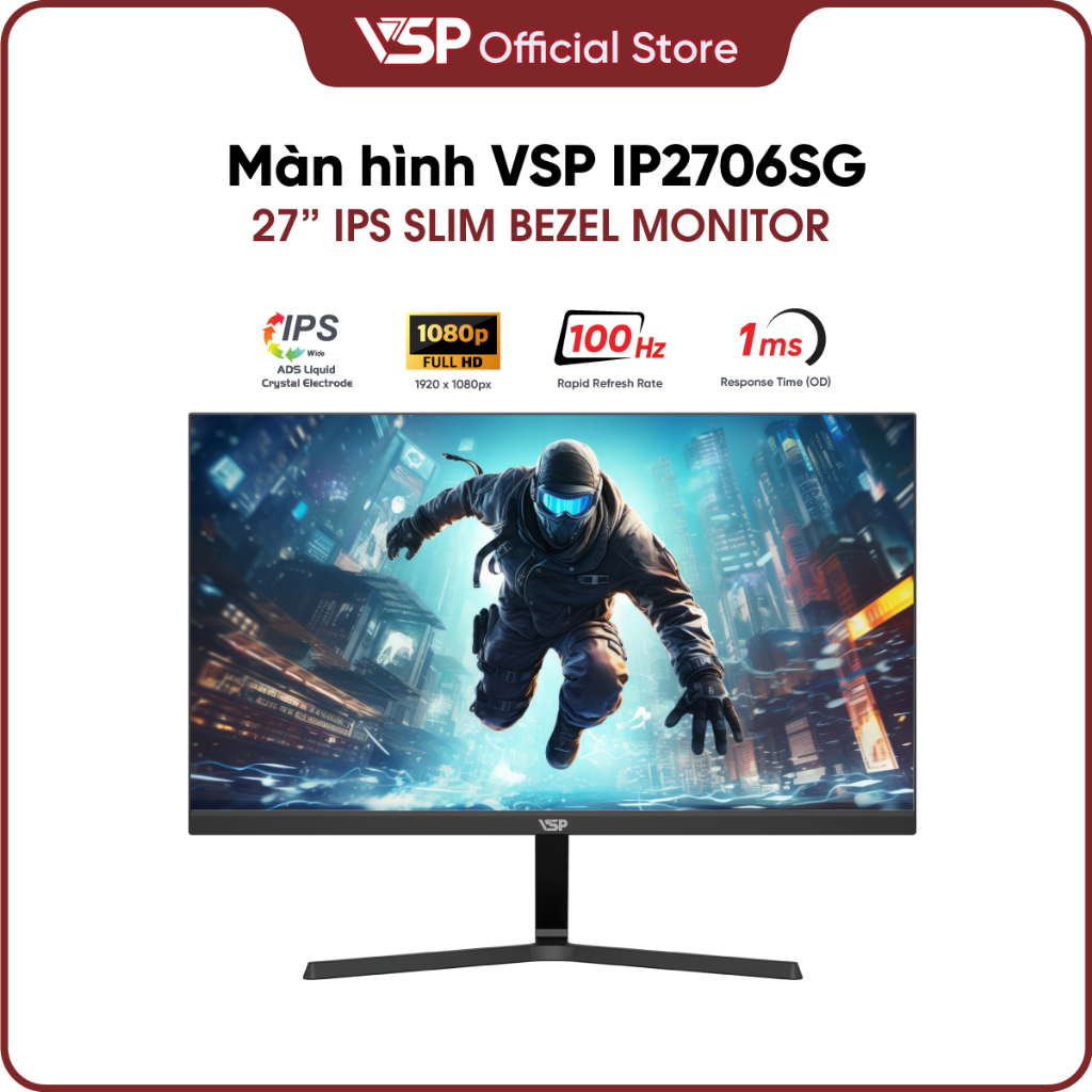 Màn hình VSP IP2706SG - 27 inch/ Full HD/ IPS/ 100Hz/ 1ms