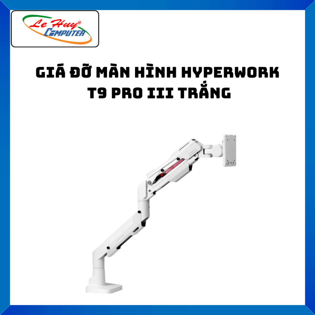 Giá Đỡ Màn Hình Hyperwork  T9 Pro III Trắng - Hàng Chính Hãng
