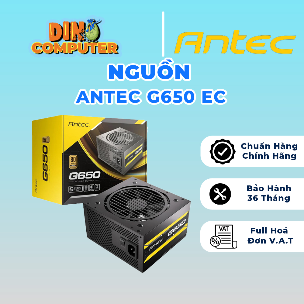 Bộ Nguồn Antec G650 EC ( 650w, 80Plus Gold, Semi Module,) chính hãng giá tốt