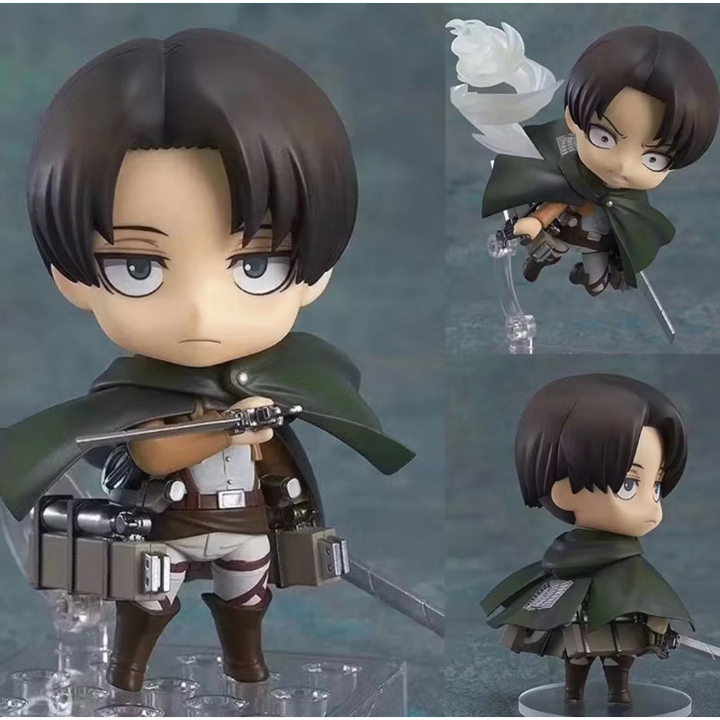 [Chính Hãng] Mô Hình Nendoroid Levi - Nendoroid 390 Attack On Titan. Có thể thay đổi khuôn mặt, biểu