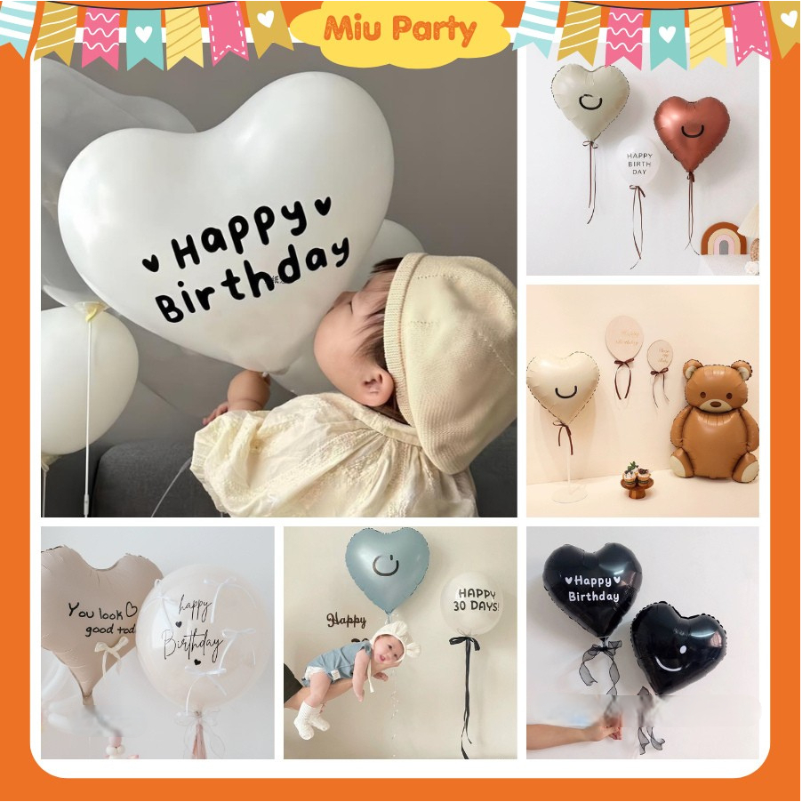 Sticker Dán Bong Bóng Phong Cách Hàn Quốc - Miu Party