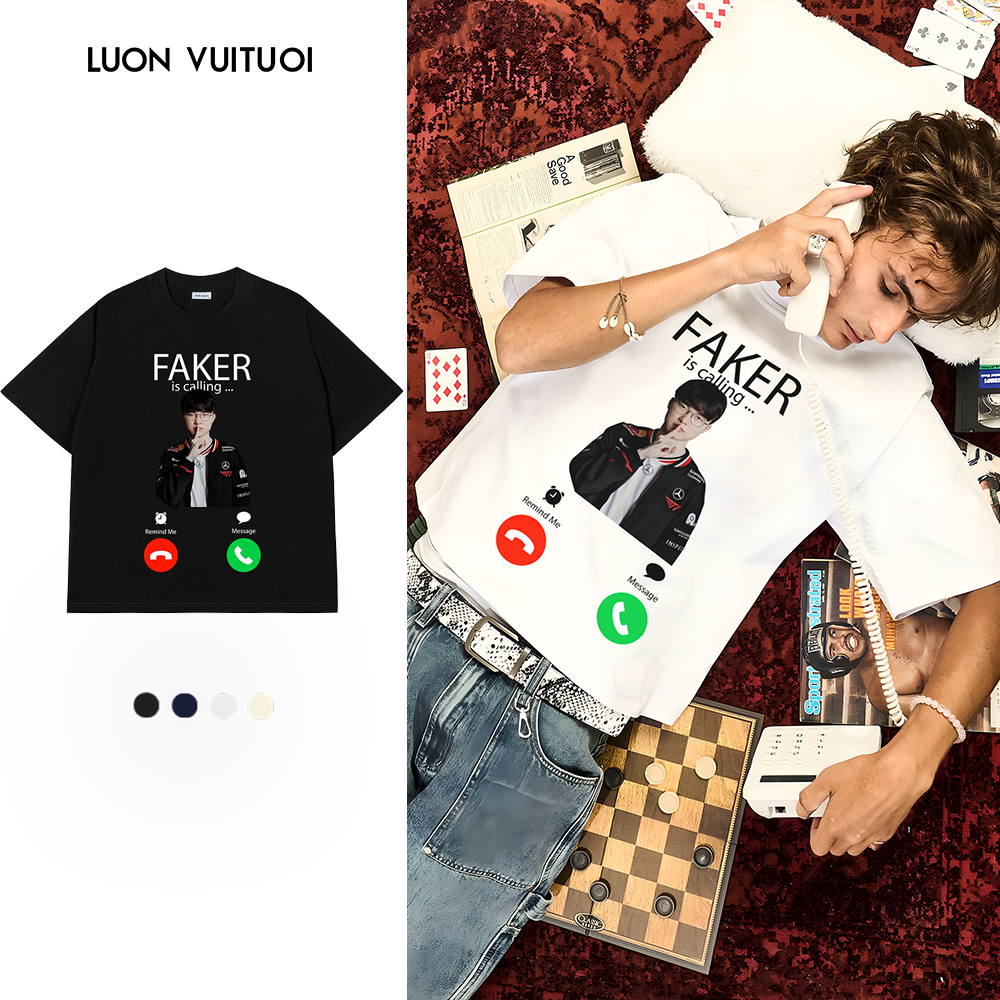 Áo Thun Vớ Vẩn Relaxed Fit Luon Vuituoi "Faker Is Calling" - Luôn Vui Tươi