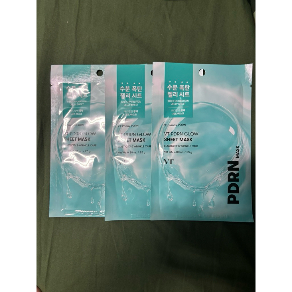 combo 3 mask VT PDRN, mask dẻo VT cica