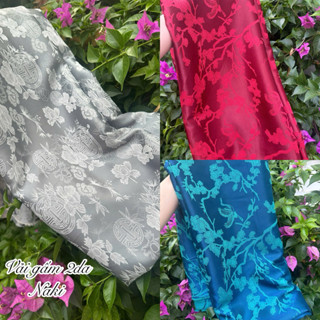 [ VẢI NAKI ] Vải lụa Gấm hoạ tiết 2 da may áo dài, đồ bà ba, pijama,vv..( xem mô tả hiểu rõ hơn về sản phẩm)