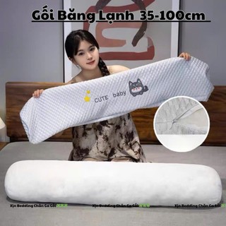 Gối ôm vải băng lạnh CHUẨN VẢI COLD ELASTIC XỊN ,gối ôm siêu mùa hè siêu mát thêu 3D dễ thương cho người lớn và trẻ em