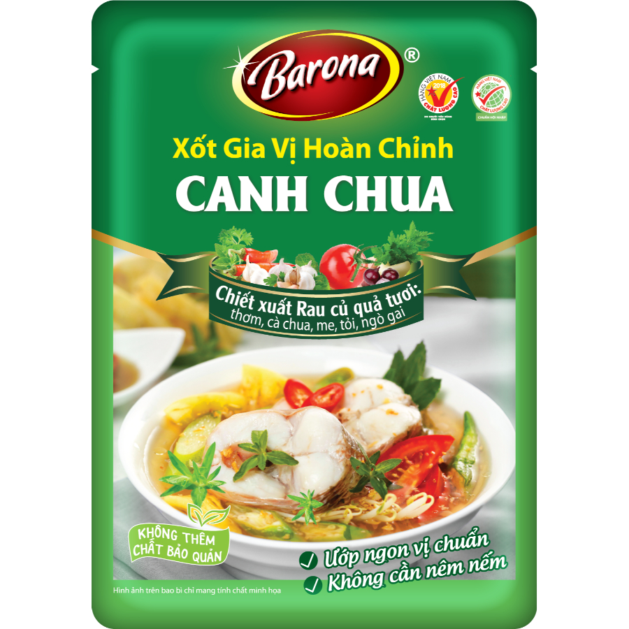 Gia vị canh chua Barona 80g