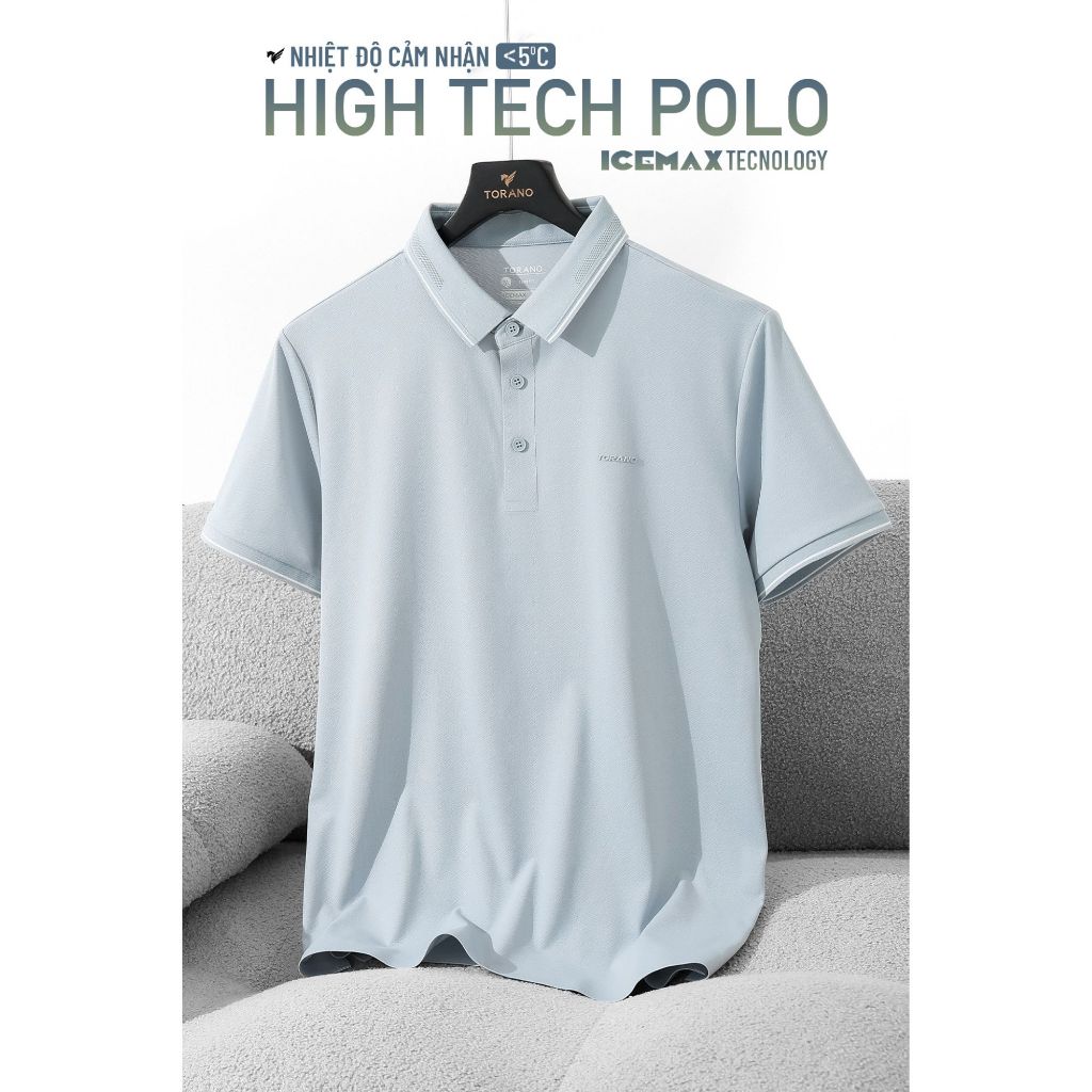 [LUXURY ITEM] Áo polo nam TORANO HIGH TECH POLO chất liệu ICEMAX – mát lạnh, mềm mịn, giữ form hoàn hảo GSTP561 GSTP301 | BigBuy360 - bigbuy360.vn