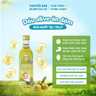 [Combo 4] Dầu Cá Hồi - Olive - Macca- Sachi Ăn Dặm Thuyền Xưa - 65ml