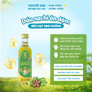 [Combo 4] Dầu Cá Hồi - Olive - Macca- Sachi Ăn Dặm Thuyền Xưa - 65ml