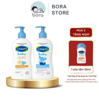 Sữa tắm gội Cetaphil Baby Wash & Shampoo 2in1-400ml, giúp giữ ẩm, dịu nhẹ cho bé sơ sinh