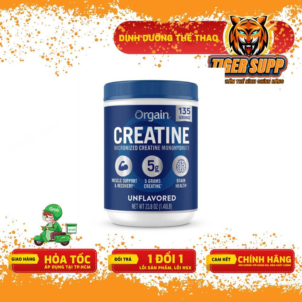 Creatine Orgain Micronized 675g– Tinh Khiết Chuẩn Gym