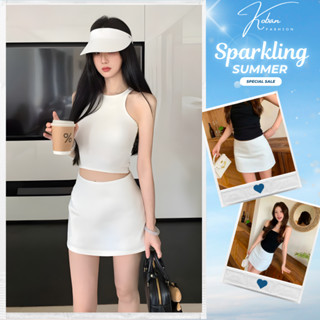 [KB20 LÓT TRONG] Chân Váy Trắng Ngắn KOBAN FASHION, Váy Nữ Chữ A Trắng, Đen mặc đi chơi du lịch mùa hè