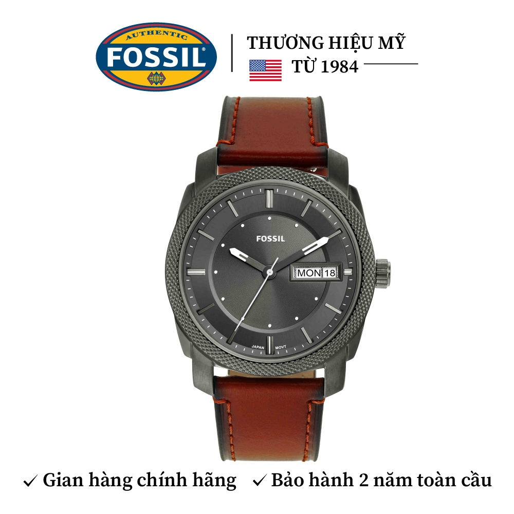 Đồng hồ nam Fossil Machine FS6014 - Dây thép không gỉ, mặt số 42mm, chống nước 10ATM