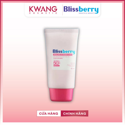 Kem chống nắng Blissberry mỏng nhẹ dưỡng sáng da Glowy Skin UV Shield Cream 60ml