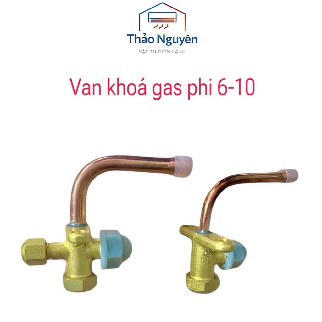 Van khóa cục nóng điều hòa phi 6 phi 10 chất lượng