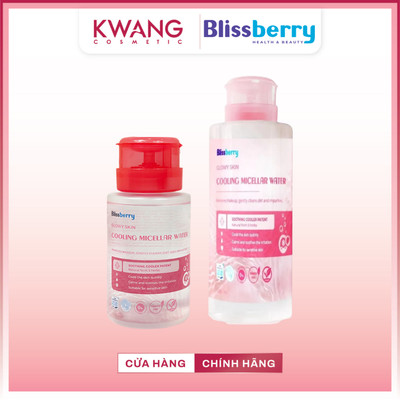 Nước tẩy trang Blissberry sạch sâu, dịu nhẹ Glowy Skin Cooling 200ml và 400ml Chính Hãng