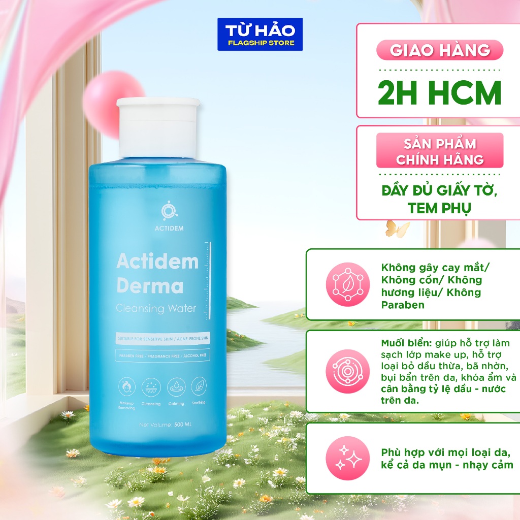 Nước Tẩy Trang Actidem Derma Cleansing Water 500ml - Từ Hảo