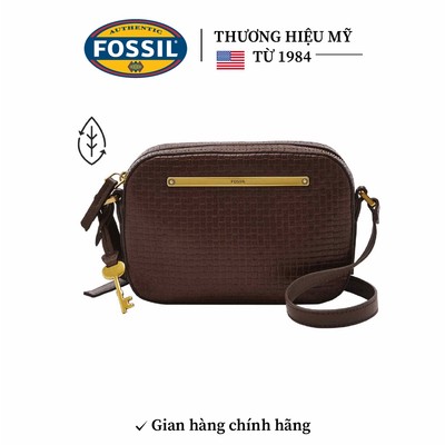 Túi đeo chéo nữ da thật Fossil Liza Camera Bag ZB1771206 - màu nâu