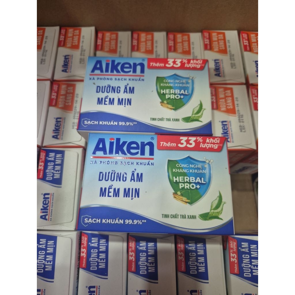 combo 5 cục xa bông aiken diệt khuẩn