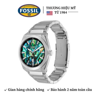 Đồng hồ nam Fossil Everett FS6114 mặt số từ vỏ bào ngư lấp lánh, 42MM, dây thép không gỉ