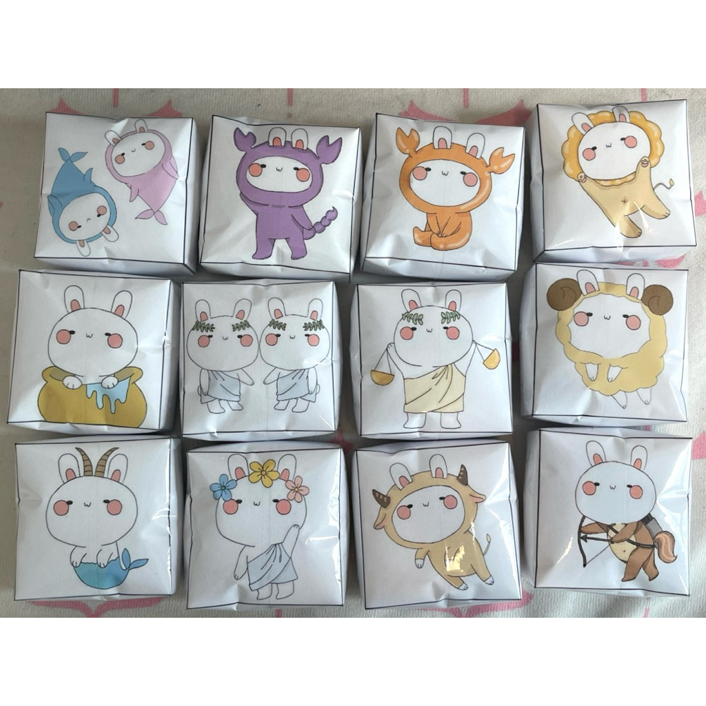 Squishy giấy 12 cung hoàng đạo