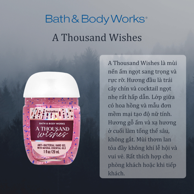 Rửa tay khô Bath Anh Body Works A Thousand Wishes