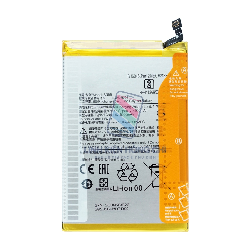 Pin thay thế cho Xiaomi Redmi 9A M2006C3LG 5000mAh Zin