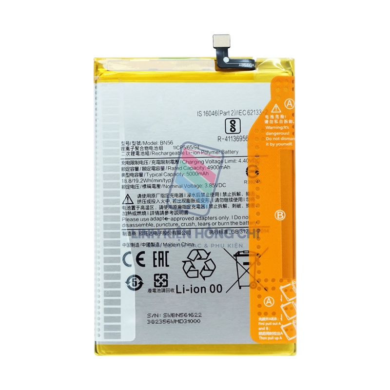 Pin thay thế cho Xiaomi Redmi 9C M2006C3MG 5000mAh Zin