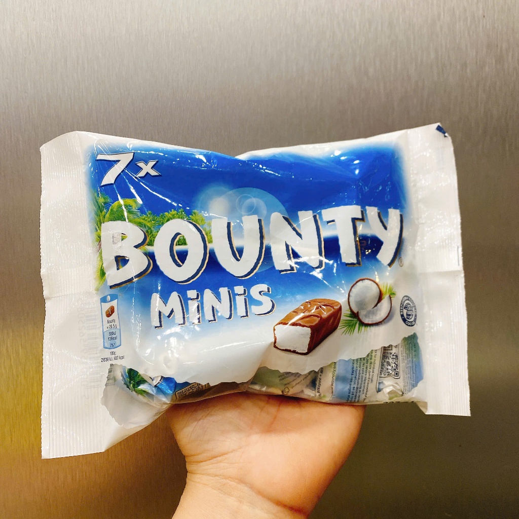 Sale sâu Kẹo socola  nhân dừa Bounty Minis 227g (EU) date 7.6.2026