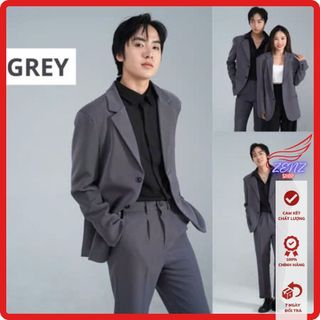 Áo blazez hàn quốc chất unisex tăm vitex thoáng khí chống nhăn chống xù trẻ trung vest nam nữ form rộng ZENZ