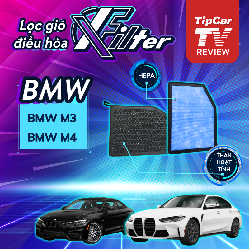 Lọc gió điều hoà BMW M3/ BMW M4. Lọc gió than hoạt tính Xfilter