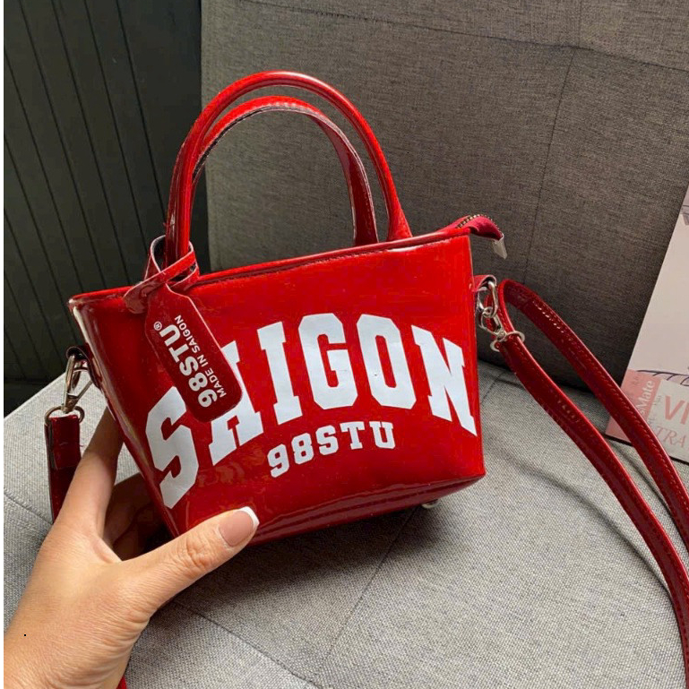 Túi Xách Nữ SAIGON 98STU Da Bóng Mini Thời Trang Hàn Quốc - Đeo Chéo và Cầm Tay - TT328