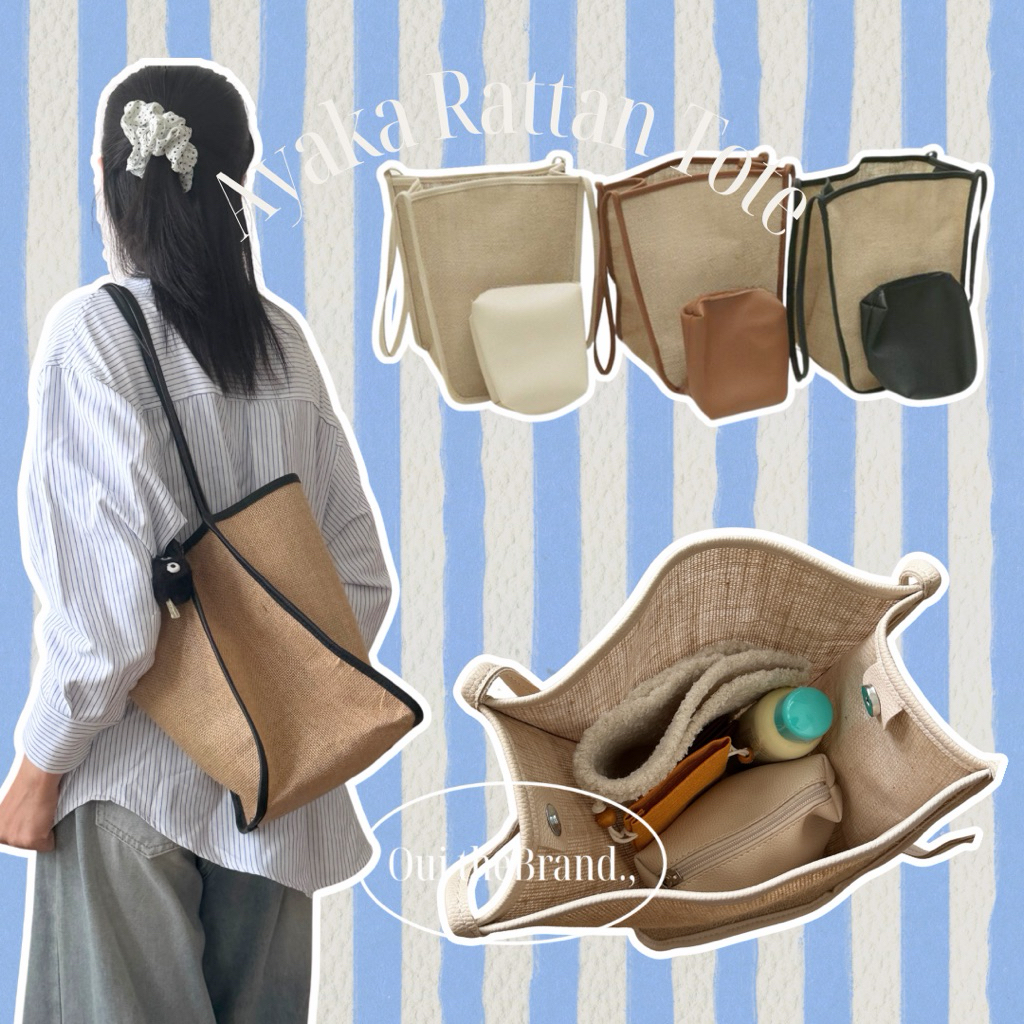 [ Tặng Charm ] 𝗔𝘆𝗮𝗸𝗮 アヤカ 𝗥𝗮𝘁𝘁𝗮𝗻 Bag - Túi Mùa Hè AYAKA ( Ouithebrand )