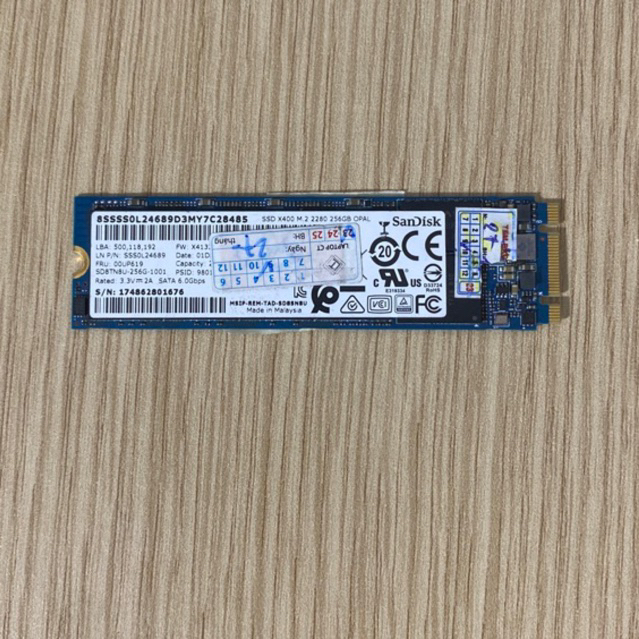 ssd sandisk 256gb chuẩn m2 cũ