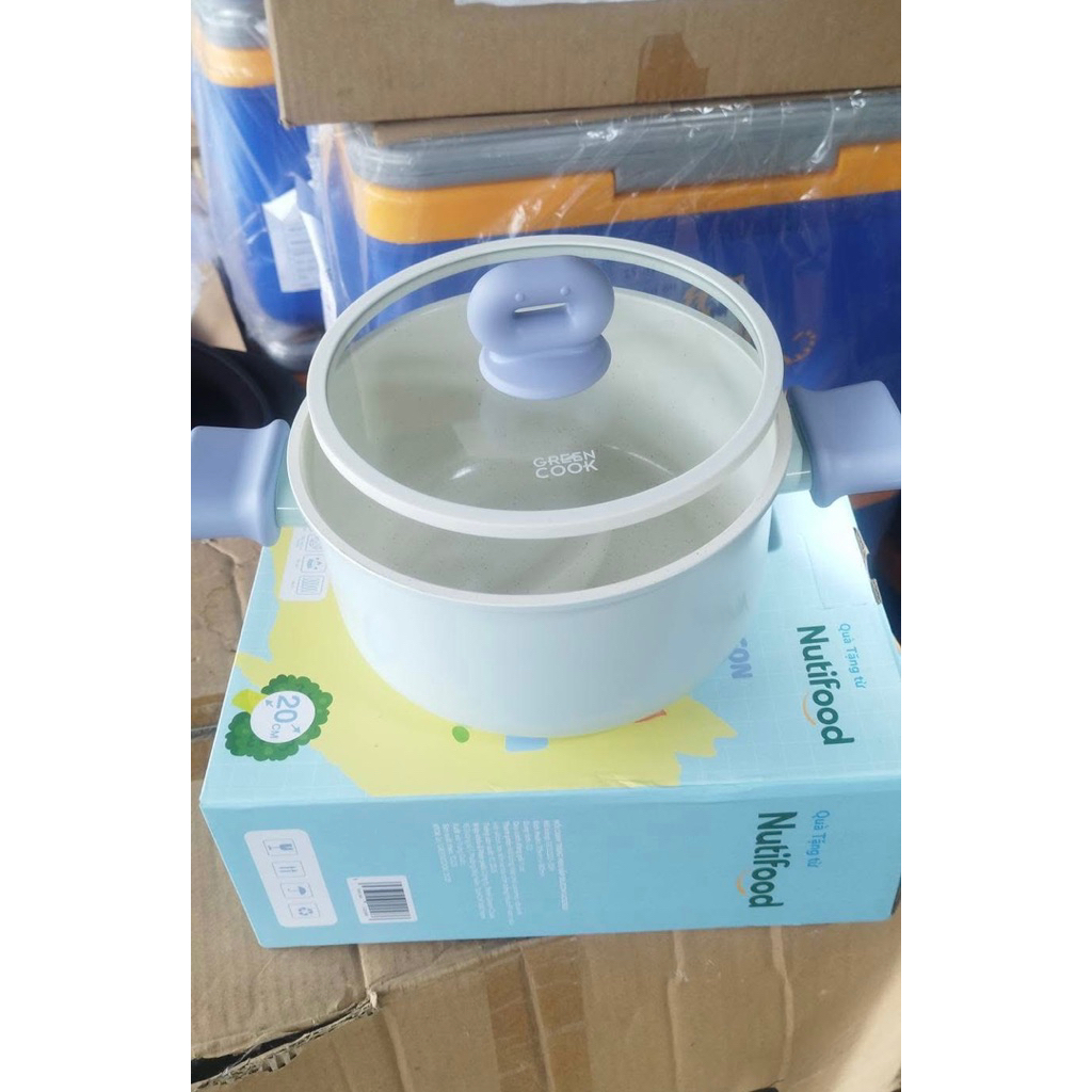 Nồi canh tráng men, chảo tráng men Greencook