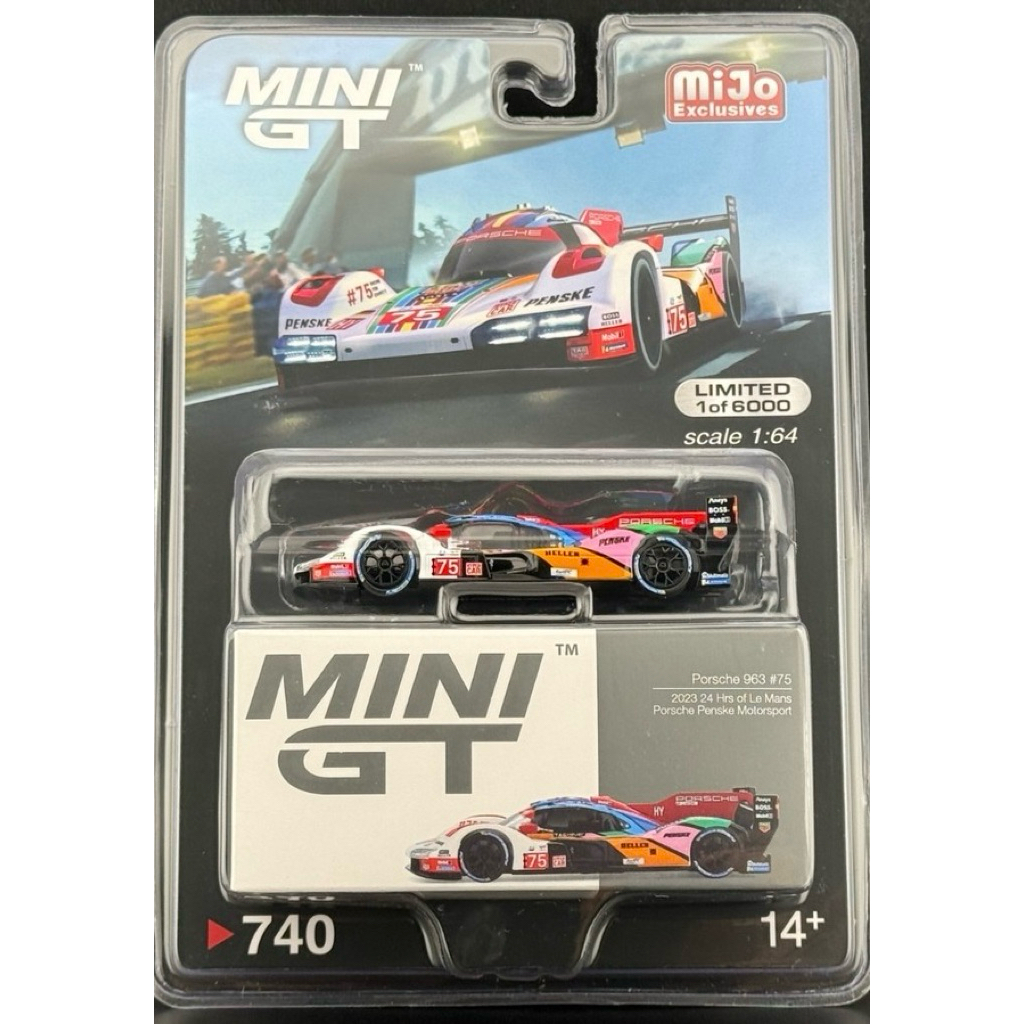 Xe Mô Hình 1:64 MINI GT Porsche 963 #75 Porsche Penske Motorsport 2023 24 Hrs of Le Mans #740 - Bản 