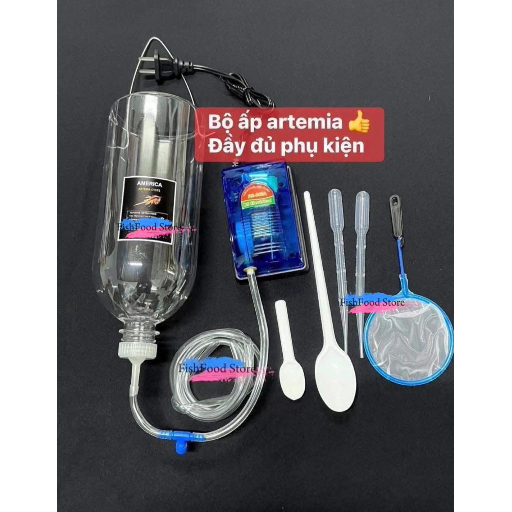 Bộ ấp Artemia - Bộ ấp trứng Artemia - Dụng cụ ấp Artemia Mỹ, Artemia Vĩnh Châu