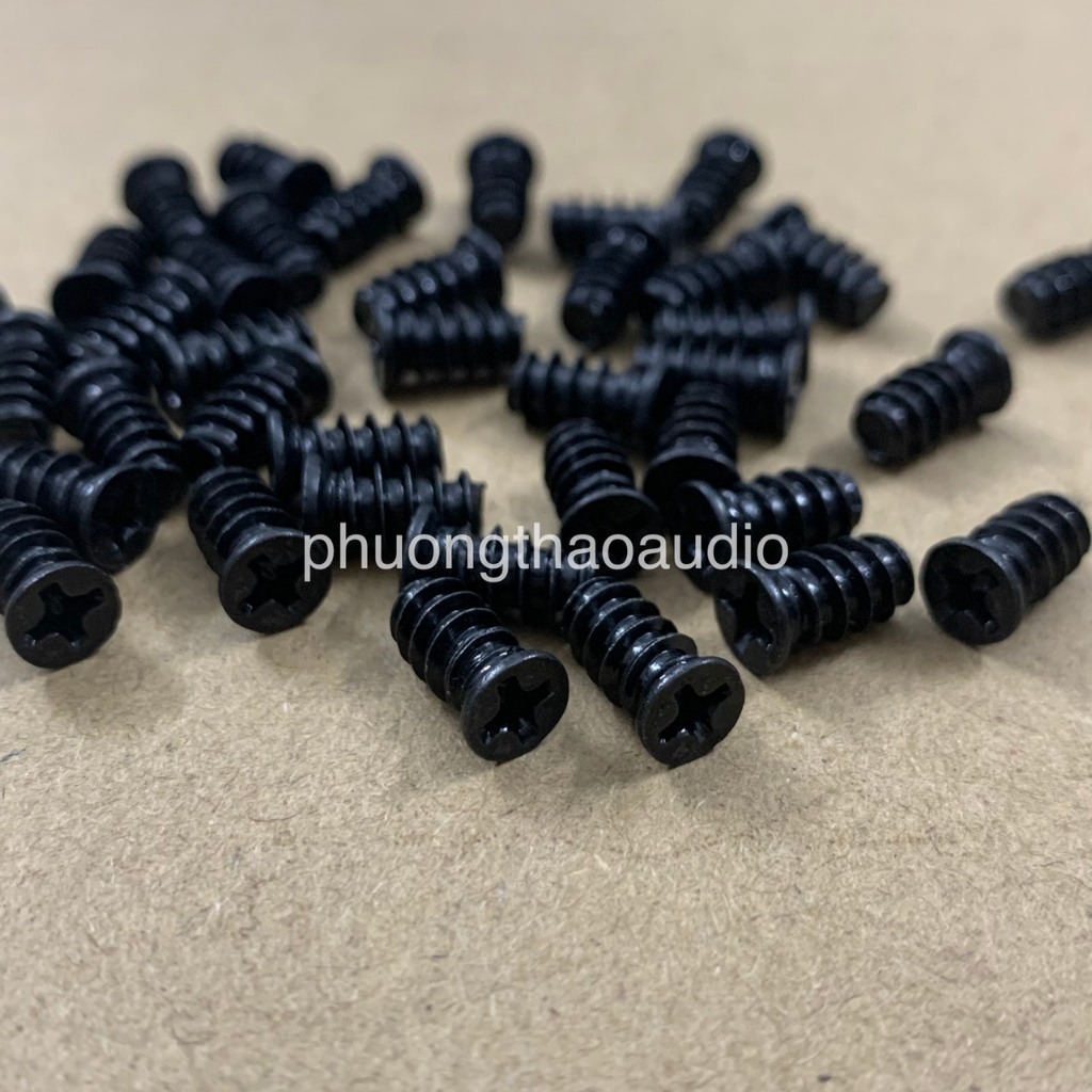 Set 50 vít bắt quạt M5x10, M5x8 vít mạ đen gắn fan led M5x10, M5x8