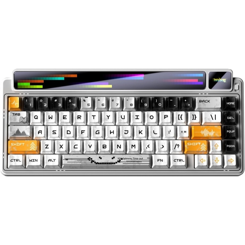 [CHÍNH HÃNG] Bàn phím cơ Bluetooth Leobog AMG65 - Led RGB, Hotswap, 3 mode kết nối, 2 màn hình led