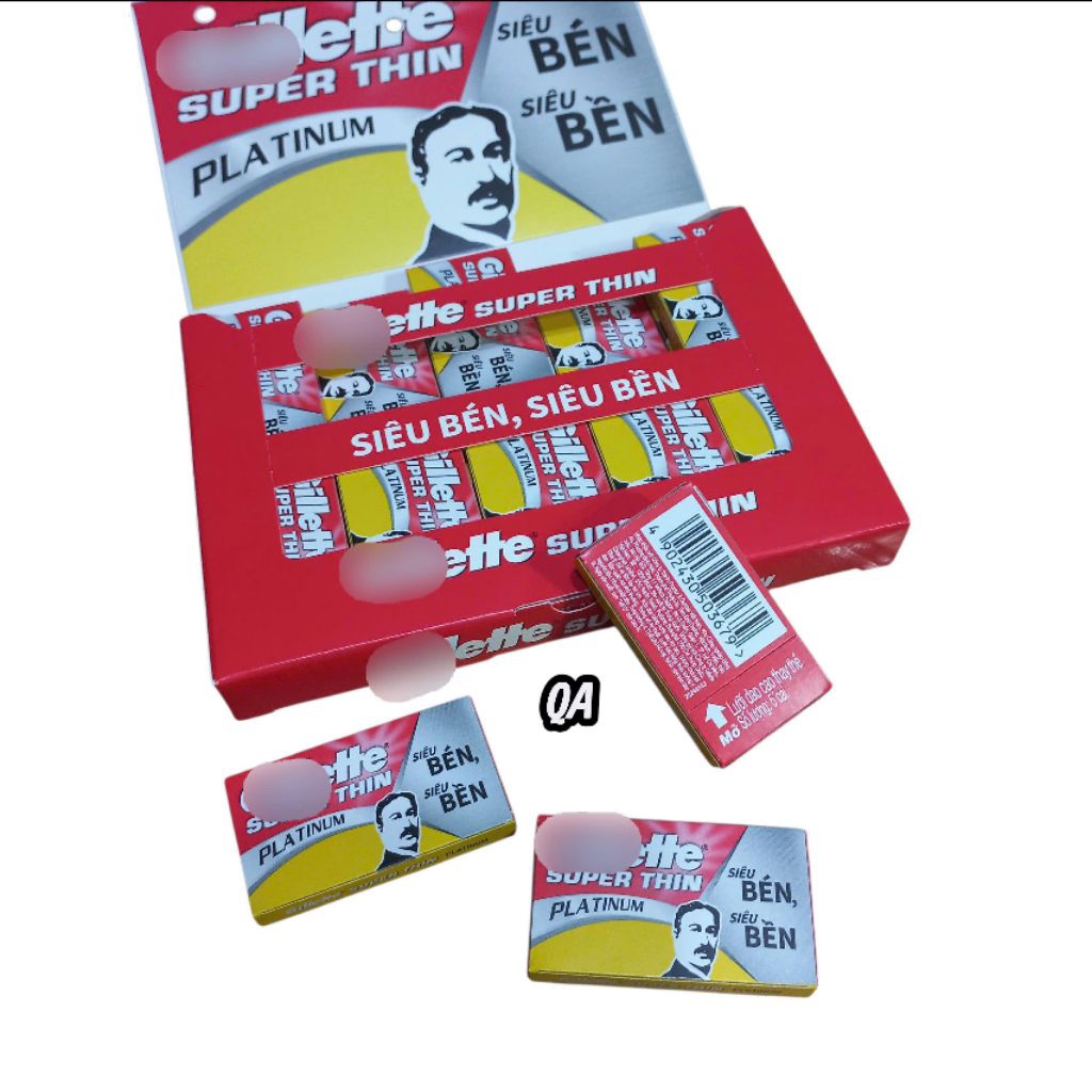Combo 5 hộp lưỡi lam trắng loại tốt  (5 hộp =25 lưỡi)