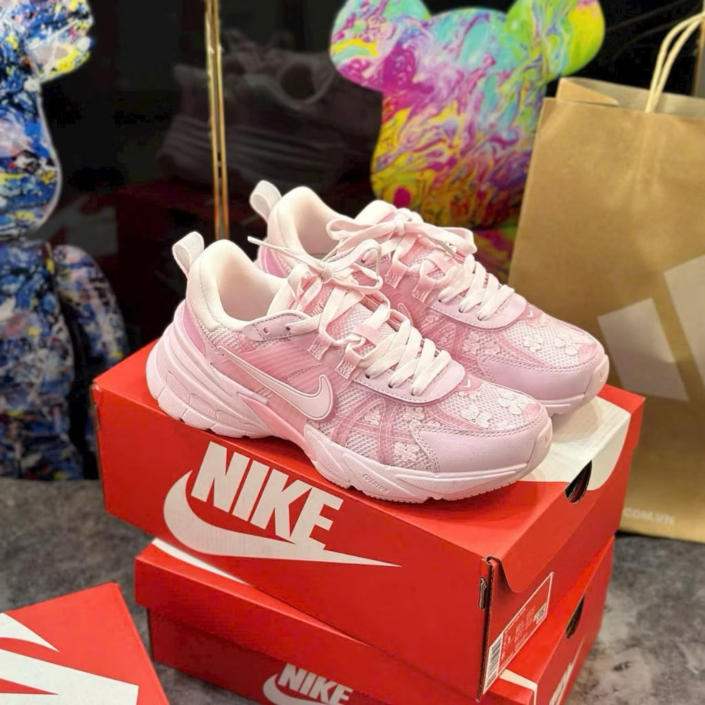 [ Chính Hãng ] Giày sneaker m2k màu hồng siêu đẹp cho nữ