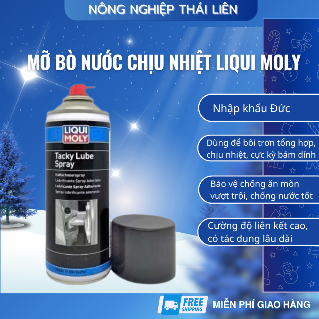 Mỡ Bò Nước Chịu Nhiệt Liqui Moly 2518 (mã cũ 2842) LIQUI MOLY TACKY LUBE SPRAY 2518  400ml