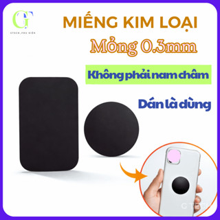 5 miếng kim loại hỗ trợ thiết bị từ tính tăng lực hít, có lớp keo dán và lớp màng bảo vệ trầy xước _GTech