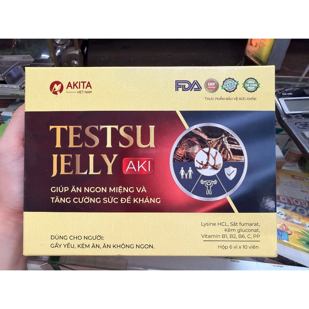 Viên Uống TESTSU JELLY AKI - Giúp Ăn Ngon Miệng Và Tăng Cường Sức Đề Kháng