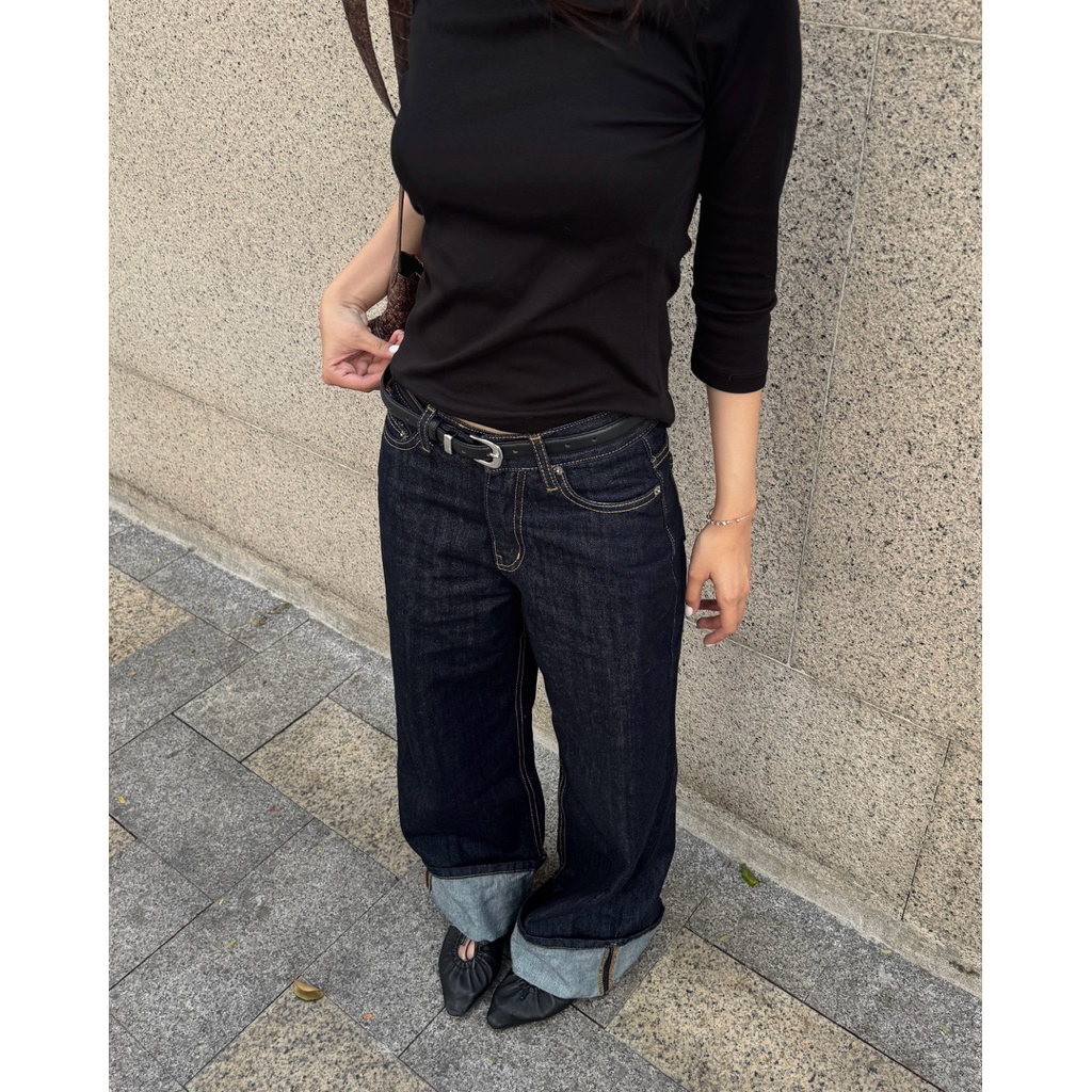 Quần jean lật lai - Aufra studio