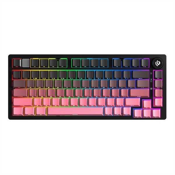 Bàn phím cơ không dây Leobog Hi75C PRO - bàn phím nhôm 3 mode kết nối - mạch xuôi - Có núm xoay